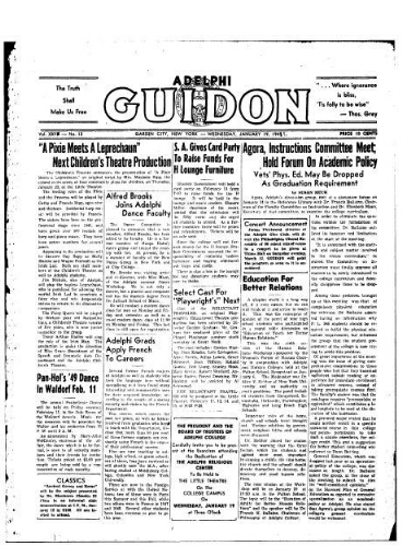 Adelphi Guidon, January 19, 1949