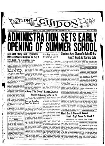 Adelphi Guidon, January 25, 1948