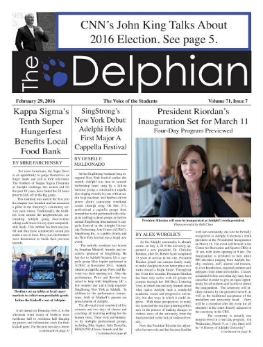 The Delphian, February 2, 2016