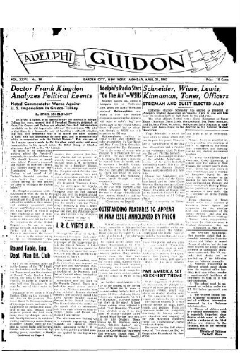 Adelphi Guidon, April 21, 1947