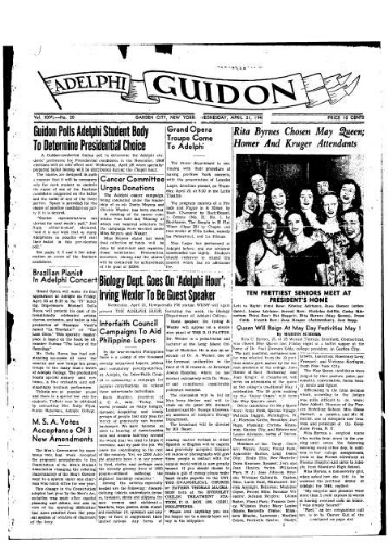 Adelphi Guidon, April 21, 1948