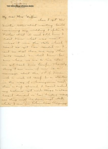 JOHN E. WOODRUFF TO GRIFFIN, UNDATED