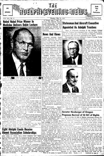 Adelphi Evening News 1957-05-13