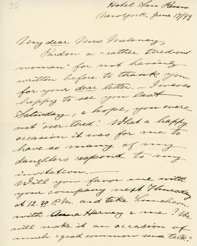 Kraus-Boelté to Meleney, June 17, 1899