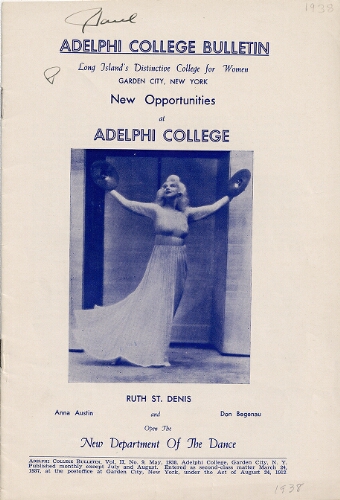 Adelphi Bulletin 1938