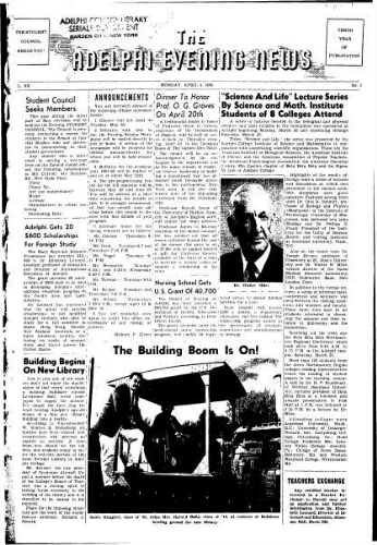 Adelphi Evening News 1961-04-03
