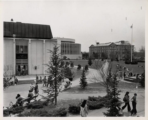 Adelphi campus looking southwest, 1978