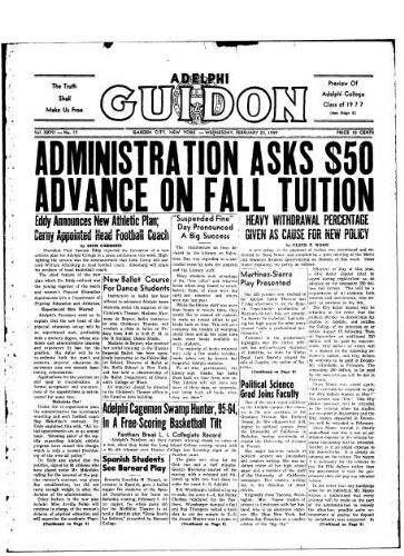 Adelphi Guidon, February 23, 1949