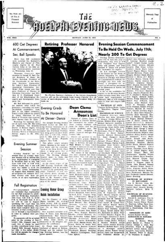 Adelphi Evening News 1962-06-18