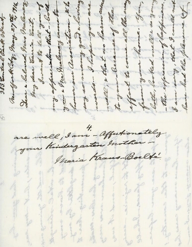 Kraus-Boelte to Meleney, May 27, 1916