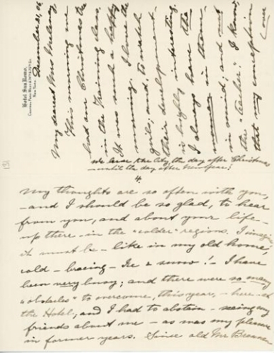 Kraus-Boelté to Meleney, December 21, 1906