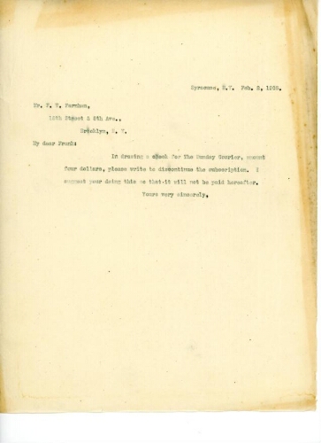 TO FARNHAM, FEBRUARY 2, 1905