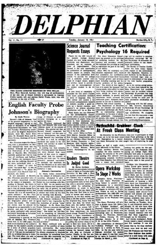 The Delphian, January 10, 1961