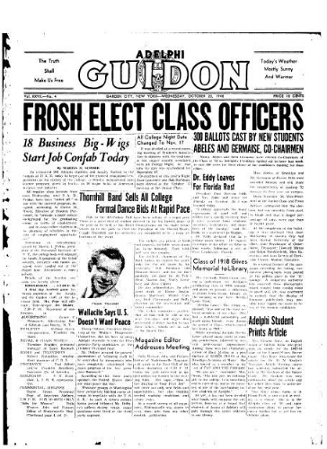 Adelphi Guidon, October 20, 1948