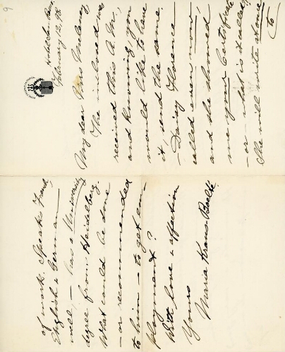 Kraus-Boelté to Meleney, February 12, 1898
