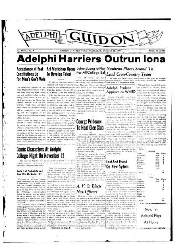 Adelphi Guidon, October 22, 1947