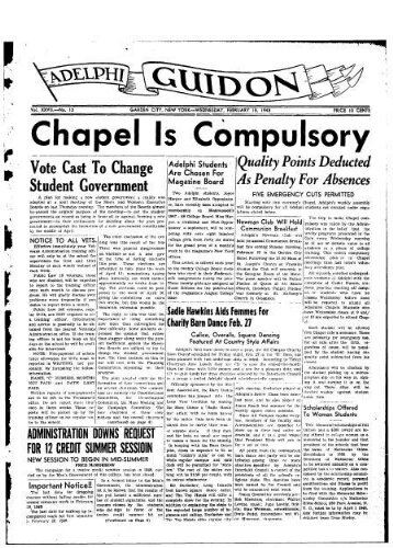 Adelphi Guidon, February 18, 1948 