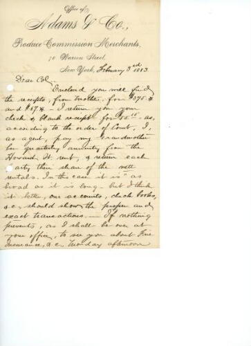 RICE TO WARD, FEBRUARY 3, 1883