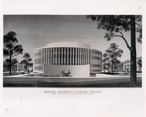 Science building, architectural rendering