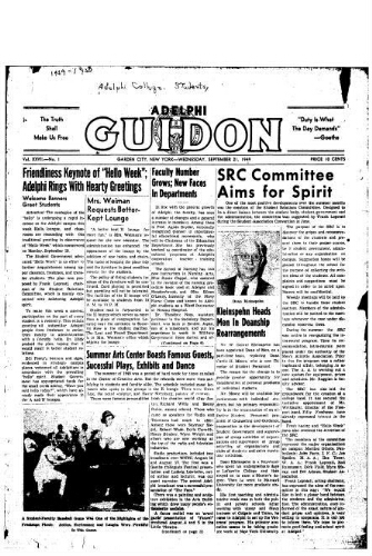 Adelphi Guidon, September 21, 1949