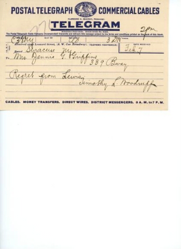 TO GRIFFIN, FEBRUARY 7, [UNKNOWN YEAR]