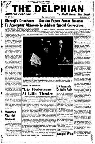 The Delphian, February 9, 1962