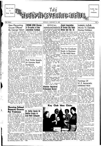 Adelphi Evening News 1963-01-21