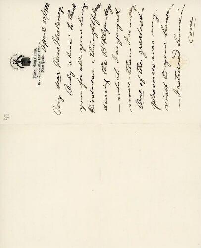 Kraus-Boelté to Meleney, April 25, 1900