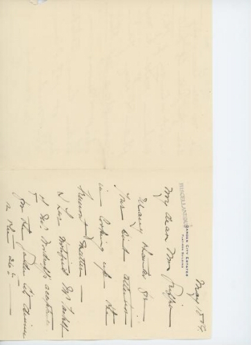 MORRISON TO GRIFFIN, MAY 10, 1906