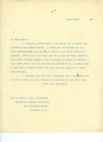 TO SMITH, MARCH 23, 1906