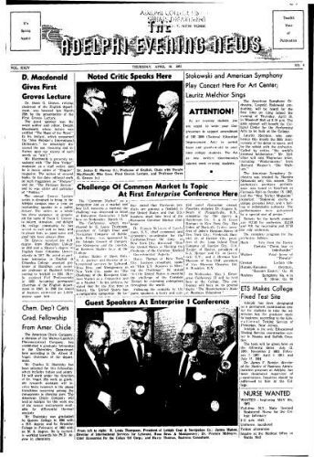 Adelphi Evening News 1963-04-18