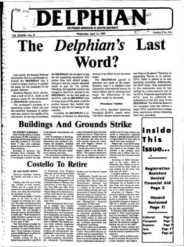 The Delphian, April 13, 1983