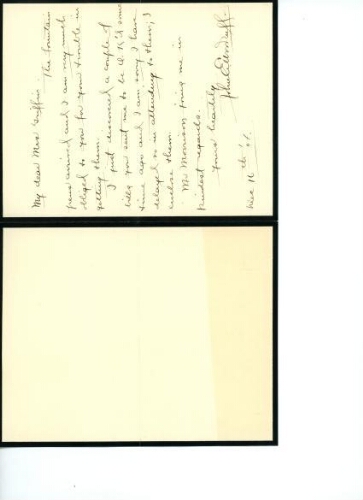 JOHN E. WOODRUFF TO GRIFFIN, DECEMBER 16, 1904