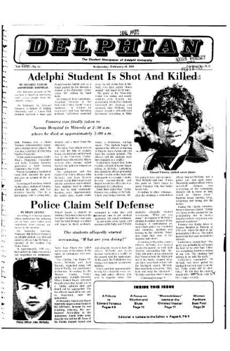 The Delphian, February 18, 1981