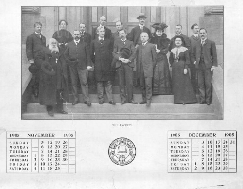 Adelphi Faculty in Brooklyn, 1905