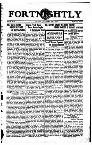 Fortnightly January 27, 1933