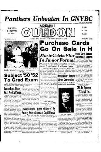 Adelphi Guidon, February 15, 1950