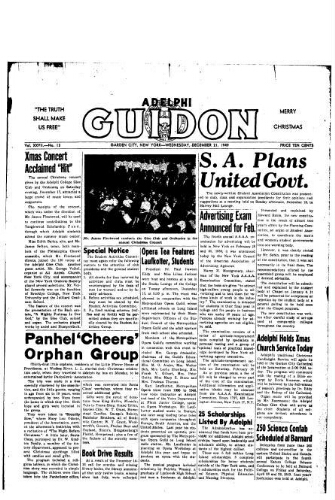 Adelphi Guidon, December 21, 1949