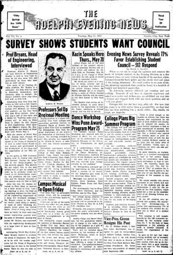 Adelphi Evening News 1954-05-11