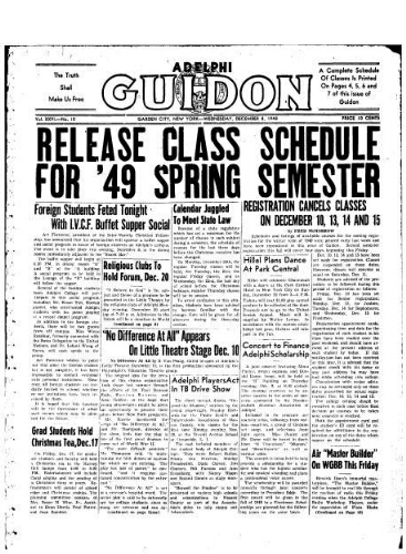 Adelphi Guidon, December 10, 1948