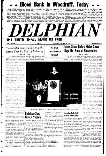 The Delphian, February 18, 1959