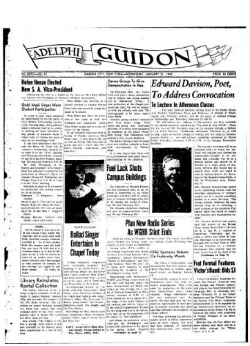 Adelphi Guidon, January 1, 1948