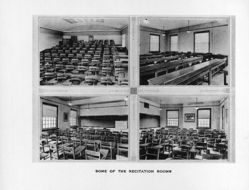 Recitation rooms on the Brooklyn Campus, 1915.