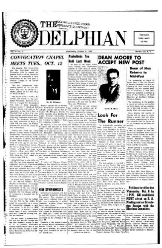 The Delphian, October 06, 1954