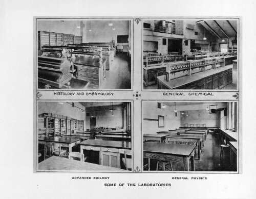 Adelphi College Laboratories on the Brooklyn Campus, 1915