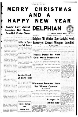 The Delphian, December 19, 1956