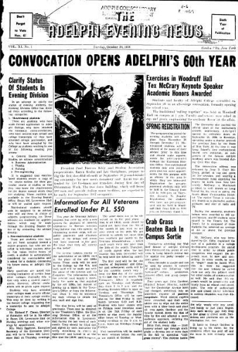 Adelphi Evening News 1956-10-30