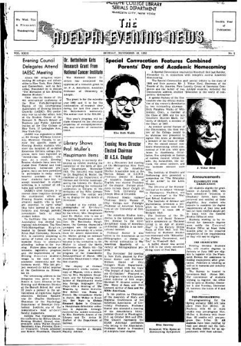 Adelphi Evening News 1962-11-19