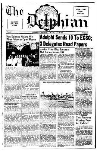 The Delphian, April 10, 1952