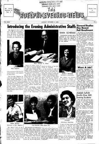 Adelphi Evening News 1962-10-15